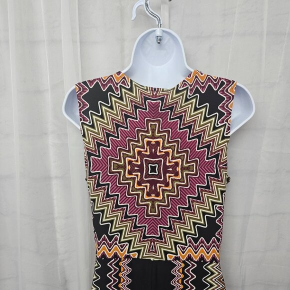 Dressbarn Dress Retro Asymmetrical Sleeveless Black Grunge 8 - Picture 9 of 14